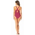 thumbnail image 4 of Anne Cole BERRY V-Neck Crossback One-Piece Swimsuit, US 16, 4 of 4