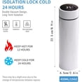 thumbnail image 2 of YOPTOP Bouteille d'Eau Intelligente en Acier Inoxydable, Bouteille Isotherme, Tasse de Voyage avec Écran Tactile LCD Intelligent, Garde Chaud Ou Froid, Tasse Thermo Isotherme de Voyage Portable pour Voiture pour Thé Café, Bouteille d'Eau Isolée, Bleu, 500 ml, 2 of 4