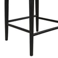 thumbnail image 6 of Christopher Knight Home 37.5" Mid-Century Counter Stools with Curved Backrest and Puffy Seat, Black, Set of 2, 6 of 9