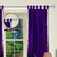 thumbnail image 2 of Lined-Purple  Tab Top  Sheer Sari Curtain / Drape / Panel   - 60W x 63L - Piece, 2 of 4