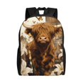 thumbnail image 1 of Easygdp Cow With Butterflies Lilies Mochila Versátil y Elegante: Comodidad, Almacenaje y Durabilidad para la Universidad, Trabajo, Viajes y Uso Diario, 1 of 8