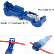 Practical 120Pcs Tap Wiring Connectors Stripping Quick Splices Terminals Accessory for Electrical Connection