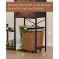 thumbnail image 3 of MIDOQIN Elevated Dog Bowls, Raised Dog Bowl Stand with Dog Toy Bin Basket Dog Food and Water Bowl Feeding Station, Lifted Dog Bowl Holder Cabinet with Pet Storage Organizer, 3 of 9