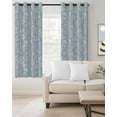 thumbnail image 2 of Gray Blue Dandelion Blackout Curtains for Bedroom Living Room Darkening Curtains 84 Inch Length 2 Panels Set Spring Flowers Modern Minimalist Window Curtain Window Treatment Grommet Drapes 52"x84", 2 of 9