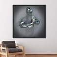 thumbnail image 3 of Trendy Art Canvas, Modern Art, Man Wall Decor, 3d Metallic Canvas, Abstract Art, 3d Poster, 3d Human Canvas Art, Silver Art, Canvas Wall Decor - Black Framed, 3 of 5