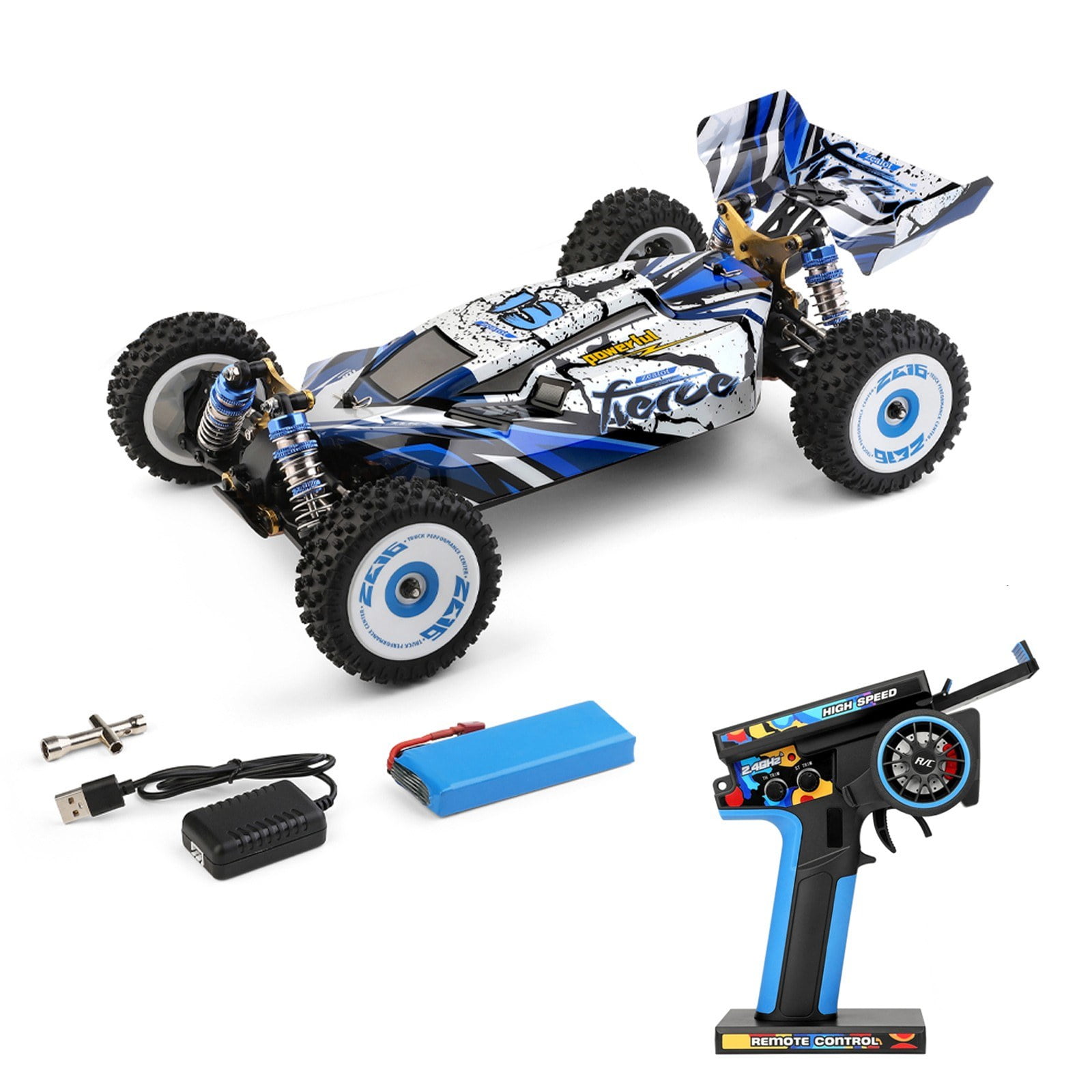 WLtoys 124017 1/12 Scale Off-Road RC Crawler 4WD 75km/h Metal Chassis