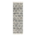thumbnail image 2 of Unique Loom Hygge Shag Collection Area Rug - Trellis (2' 7" x 8' 2" Runner Gray/Beige), 2 of 6