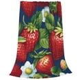 thumbnail image 2 of Balery Strawberry2 Manta de Felpa Suave y Acogedora – Cobija de Franela Aterciopelada para Cama, Lavable y Cálida para Sofá, Mascotas, Transpirable-40"x30", 2 of 7