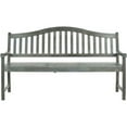 thumbnail image 2 of SAFAVIEH Mischa Outdoor Patio Bench with Center Lift, Ash Grey, 2 of 5