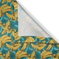 thumbnail image 3 of Ambesonne Banana Kitchen Curtains, Retro Style Hawaiian Farm, 55"x45", Mustard Pale Blue Fawn, 3 of 3