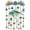 Fish_#A09, variant on Ocean-Themed Crystal Wind Chime, Transparent Acrylic Hanging Prism Wind Bell, Beach House Seasonal Decor For Backyard Garden Patio Entry Window Displays