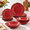 Red, variant on 12 Piece Farmhouse Dinnerware Set White Plate And Bowl
