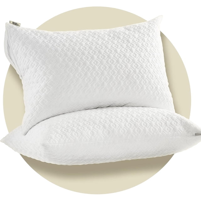 Protector de almohada CoolShields, impermeable, con cierre, paquete de 2 unidades, tamaño queen