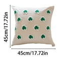 thumbnail image 3 of St. Patrick's Day Pillow Covers (3 Optional) /Irish Hat 3D Embroidered Holiday Decor Cushion Cases,Washable Green Theme Pillow Shams, 3 of 6