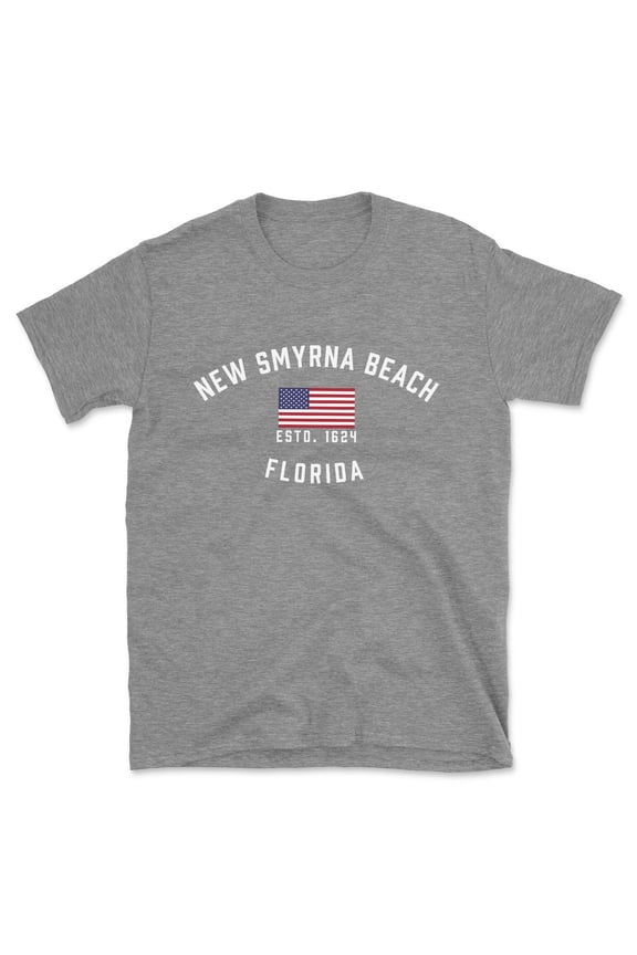 New Smyrna Beach Florida Patriot Men's Cotton T-Shirt