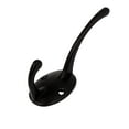 thumbnail image 2 of Uxcell Bedroom Clothes Coat Hanging Wall Mounted Metal Double Hanger Hook Black, 2 of 3