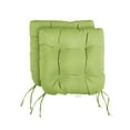 thumbnail image 2 of Sorra Home  Tufted Chair Cushion Round U-Shaped Back 16 x 16 x 3" (Set of 2) 16 in x 16 in x 3 in (Set of 2) - Apple Green, 2 of 5