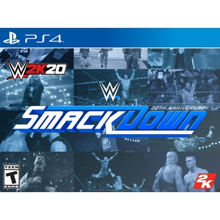 WWE 2K20 SmackDown! 20th Anniversary Edition, PlayStation 4, 2K, 710425575419