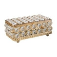 thumbnail image 4 of Milageto Jewelry Box Gorgeous Jewelry Case Rectangle Home Decor Trinket Organizer Box gold, 4 of 8