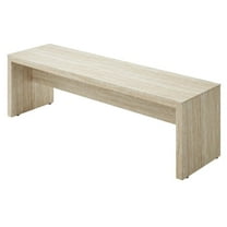 Accent Chair Bench, Tan, Wood, Living Room Lounge Cafe Lobby Hospitality Restaurant, Modern Contemporary HB36699