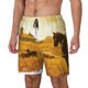thumbnail image 1 of Fotbe Western Cowboy Ranch Traje de Baño para Hombre – Shorts de Natación de Secado Rápido con Forro y Bolsillos-X-Large, 1 of 6