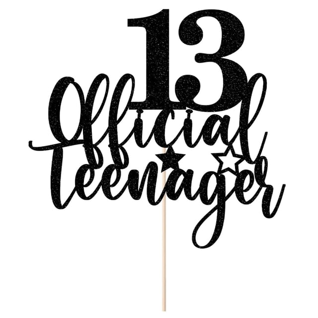 Fiesta oficial de 13 cumpleaños de un adolescente de Cake Topper Keoysek 13