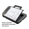 Staples HeavyDuty Black Plastic Portable Clipboard with Calculator