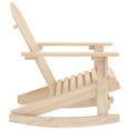 thumbnail image 4 of VidaXL Solid Print Solid Fir Wood Outdoor Weather Resistant Rocking Chair, Yellow, 4 of 43