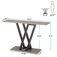 thumbnail image 2 of Resenkos Entryway Table, Console Sofa Table,43 Inch Console Table, Industrial Entryway Hallway Table,Gray, 2 of 4