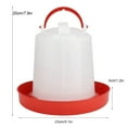 thumbnail image 3 of Automatic Poultry Feeder Chicken Waterer Trough Drinker with Rain Protection Rodent Proof for Hens Ducks Outdoor Coop Use 5 Gallon Capacity Feed Dispenser Treadle System, 3 of 6