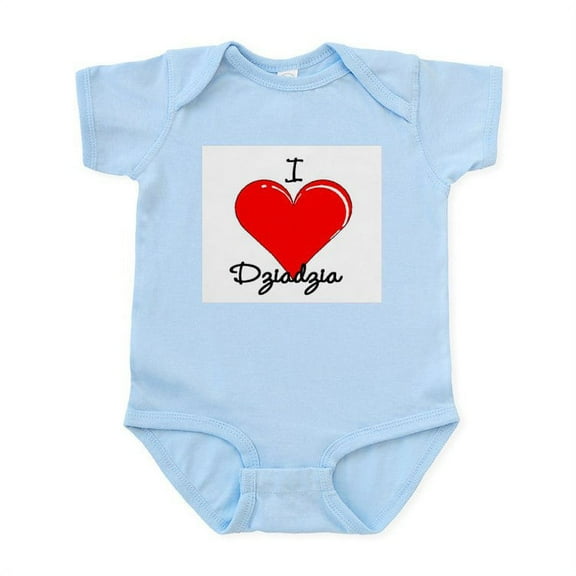 CafePress - I Love Dziadzia Infant Bodysuit - Baby Light Bodysuit, Size Newborn - 24 Months