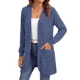 thumbnail image 2 of Fantaslook Cardigan Sweaters for Women Long Sleeve Open Front Cardigan with Pockets Casual Dressy Lightweight Fall Sweaters, 2 of 7