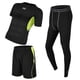 thumbnail image 3 of Chándal para hombre jinwen ropa de compresión para gimnasio traje deportivo para correr XXL verde, 3 of 8