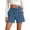 Blue, variant on Aihuaihua Jean Shorts Womens Stretchy High Waisted Lightweight Summer Casual Loose Pull on Trendy Drawstring Denim Shorts Light Blue M
