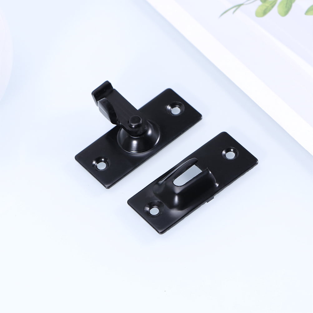 TAILTOSS Safety Door Lock 90 Degree Design Durable Black Latch for Home Security