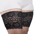 thumbnail image 4 of OUSITAID Anti-Slip Silicone Sock Garter Elastic Lace Thigh Guard Prevent Friction Lace Leg Warmer(Random Color 1pc), 4 of 5