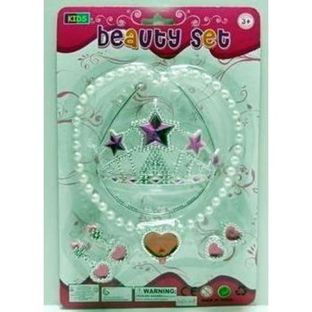 Pearl Necklace And Tiara Pretend Jewelry Exact Style Will Vary