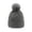 Grey_002, variant on Fgnfyis Womens Winter Ribbed Cap Knit Pompom Soft Warm Hat Bomber Hats Black_006