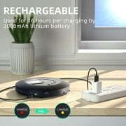ARAFUNA Portable CD Player with Headphones, Rechargeable CD Player Walkman for Travel, Support Usb