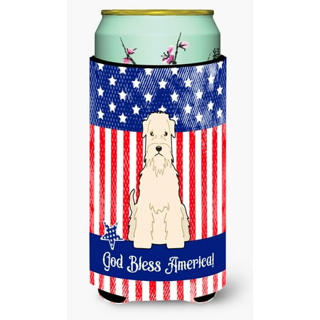 

Carolines Treasures BB3056TBC Patriotic USA Soft Coated Wheaten Terrier Tall Boy Beverage Insulator Hugger Tall Boy