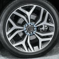 thumbnail image 2 of Unique Bargains 4 Pcs 58mm 4 Clips Auto Wheel Rim Hub Center Caps Cover with Black Sticker Silver Tone, 2 of 6