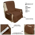 thumbnail image 2 of PETMAKER Recliner Cover - Chair Cover for Dogs, Pets, and Kids (Brown), 2 of 5