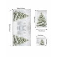 thumbnail image 4 of Christmas Pine Tree Bath Towels for Bathroom Set,Luxury Microfiber Towels Gifts for Women,Quick Dry Beach Kitchen Hand Hair Face Towel and Dish Washcloth,Winter Snowflakes Forest Snowfall Towels+Set, 4 of 7