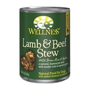 Wellness Pet Products Dog Food - Lamb and Beef with Brown Rice and Apple - Case of 12 - 12.5 oz.