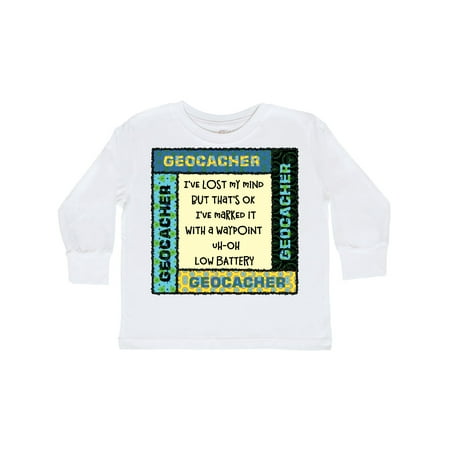 

Inktastic Geocacher Lost Mind Patterns Gift Toddler Boy or Toddler Girl Long Sleeve T-Shirt