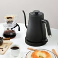 thumbnail image 5 of Electric Gooseneck Kettle Coffee Tea Kettle With 1500W Fast Heating Element Gooseneck Spout Anti Slip Base Stainless Steel Hot Water Boiler Heater Black mechanical model (220V) 1L, 5 of 5