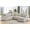Khaki, variant on JIE LISHUN 122“ Oversized Sectional Sleeper Sofa with Pullout Bed, U Shape Sectional Couch for Apartment Living Room, 6 Seat Corduroy Sofa with USB Port, Khaki