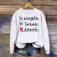 thumbnail image 2 of Women's Casual Long Sleeve Tops Cute Printed Round Neck Cozy Loose Pullover Sweatshirts for Spring Valentine's Gift(White,S), 2 of 5