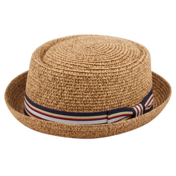 Epoch Hats Men's Summer Lightweight Straw Pork Pie Derby Fedora