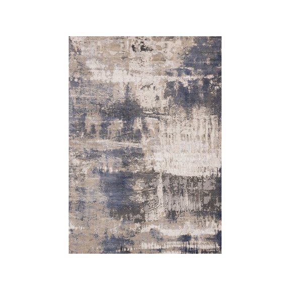 Novelle Home Logan Blue Beige Grey Soft Abstract Rug